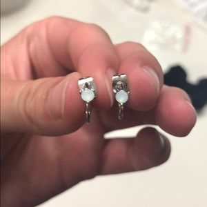 Dainty semi hoop earrings